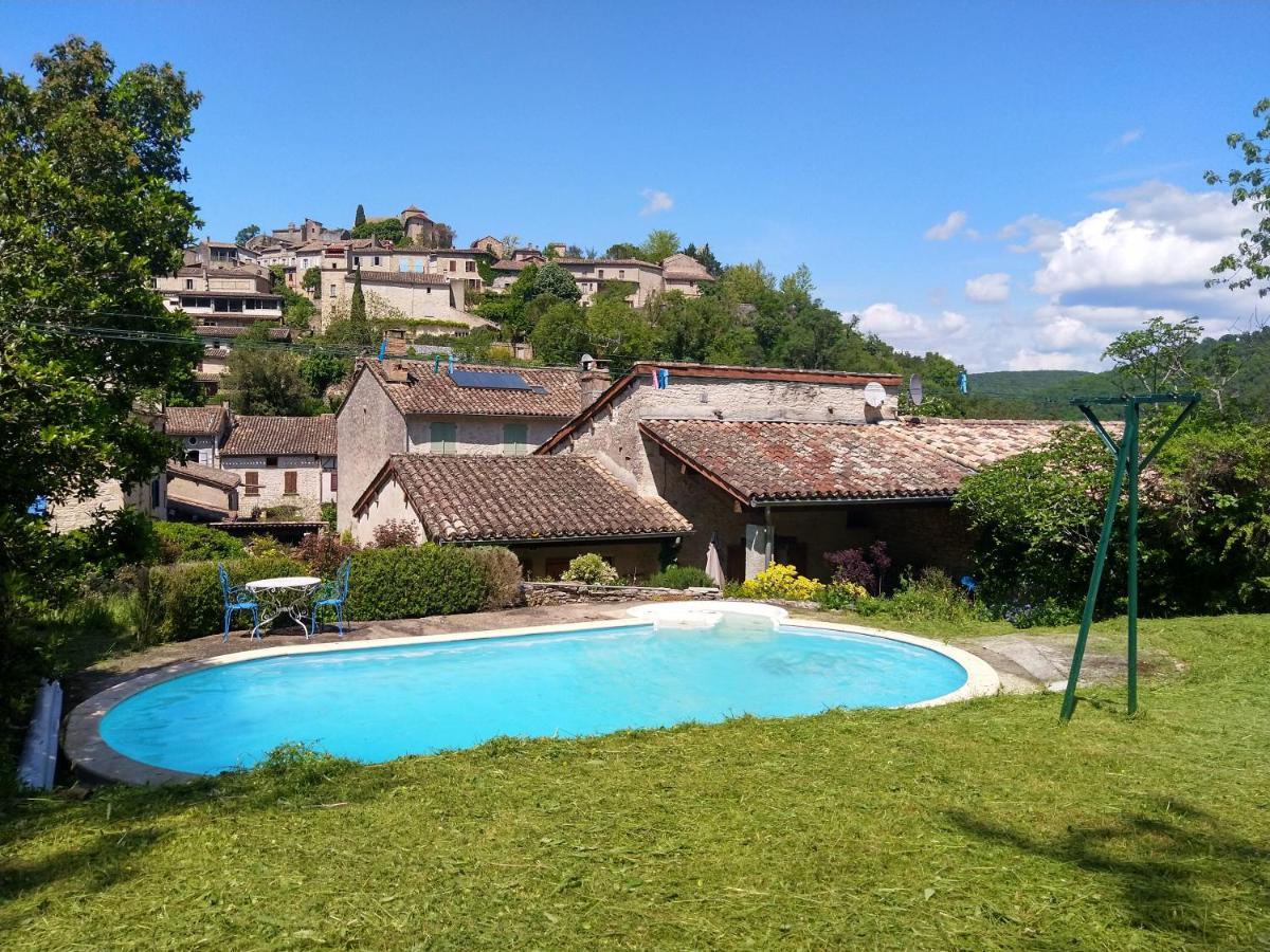 Au Coeur De Bruniquel - Magnifique Villa En Pierres Pour 7 Personnes - Piscine Privee - Poele - Vue Imprenable Sur Le Village - Jardin - Garage Exteriér fotografie